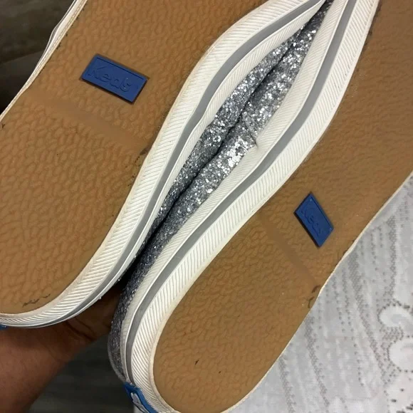 Kate Spade ♠️ Keds New York Women s Glitter Fashion Sneaker - Picture 8 of 11